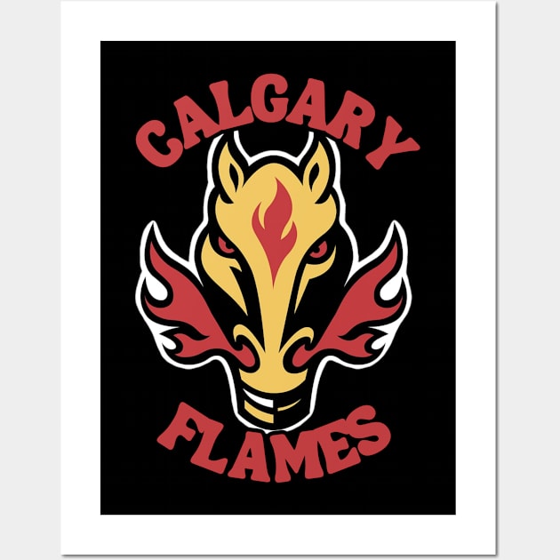 Calgary Flames Wall Art by Jedistudios 